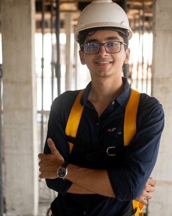 Pedro Plutarcho, sócio da JP Empreendimentos, em obra
